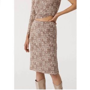 Paloma Wool Rocky paisley midi skirt